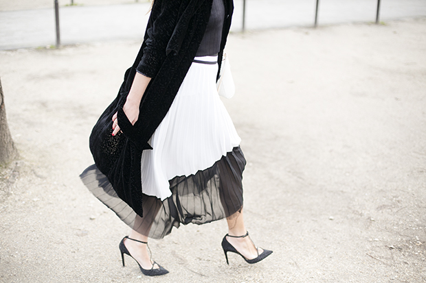 PFW DAY 4: PLEATED SKIRT FOR ANDREW GN SHOW - Mypeeptoes